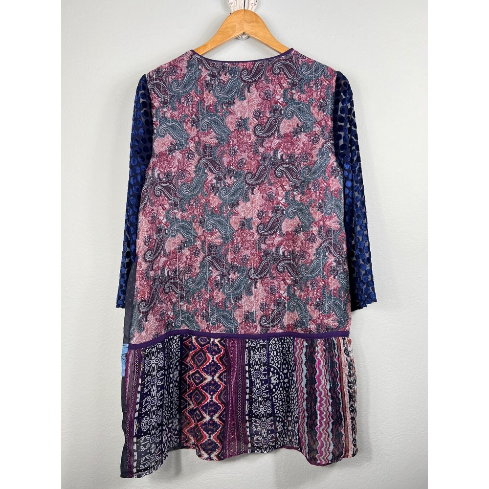 NWT Soft Surroundings Women's Top All Together Patchwork Tunic Dress Size S - Picture 6 of 11